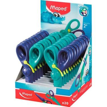 Imagem de Tesoura Escolar 12cm Kidipulse Jacaré - Maped - Unidade