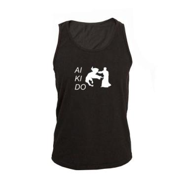 Imagem de Regata Masculina Algodão Aikido 3 Estampada Verão Moderna - Ragor, GG,