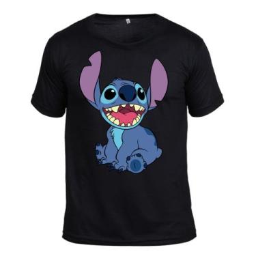 Imagem de Camisa Infantil Lilo Stitch Desenho Algodão Manga Curta - Cassio Henri
