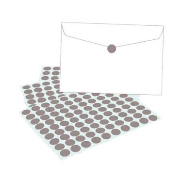 Imagem de Etiqueta 12 mm Redonda/Bolinha Adesiva 1080 Etiquetas - Clickweb, Cinz