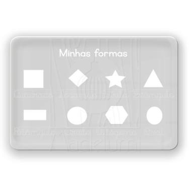 Imagem de Lousa Acrílico Atividade Pontilhada Formas Geométricas - Madelumi