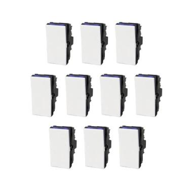 Imagem de Kit 10 Módulos Interruptor Paralelo Branco Borne Pial Plus+ - Legrand