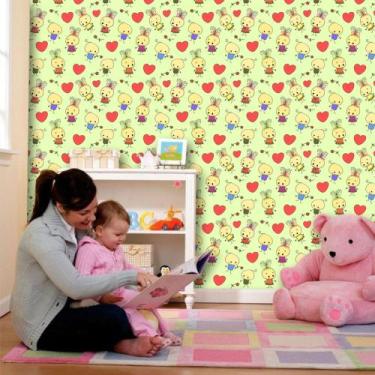 Imagem de Papel de parede adesivo infantil crianças ( med. 90x300 cm) - ATITUDE 