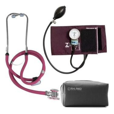 Imagem de Aparelho De Medir De Pressão Arterial + Esteto + Estojo - PAMED,  Vinh