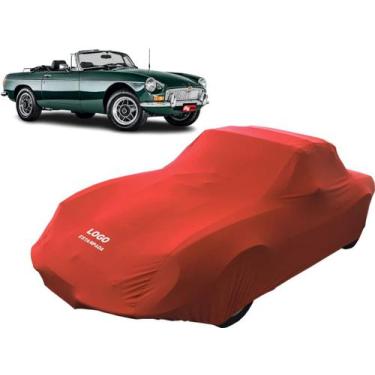 Imagem de Capa Automotiva Mg Mgb Tecido Helanca Lycra - Mz, Vermelha