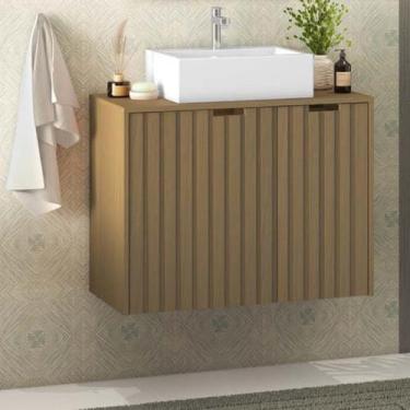 Imagem de Gabinete para Banheiro 01 porta 02 gavetas Com Cuba Nice Móveis Bosi