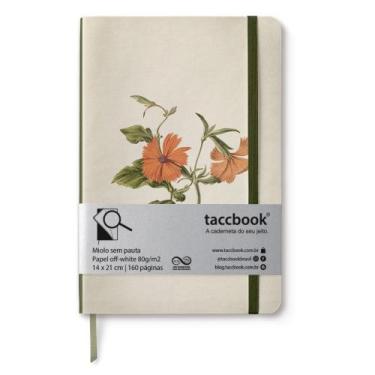 Imagem de Caderno Sem pauta taccbook Rosa amarela chinesa 14x21 Flex