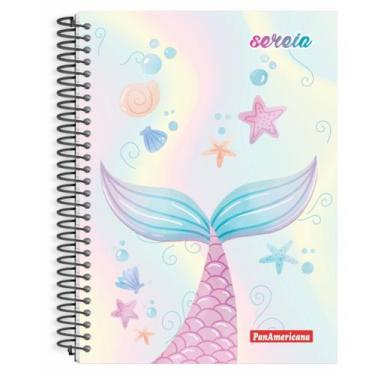 Imagem de Caderno universitario capa dura sereia 10 materias 160 folhas - PanAme