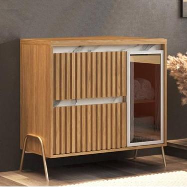 Imagem de Gabinete de Banheiro 80cm sem Cuba Ref 821 Cewal - Itapuã/Thassos