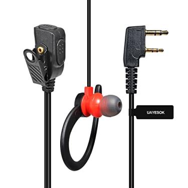 Imagem de UAYESOK Kit de vigilância para rádio bidirecional Kenwood de 2 pinos para Baofeng UV-5R BF-888s BF-F8HP UV-82 UV-82HP Retevis H-777 RT21 RT22 RT26 RT68