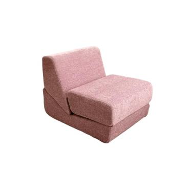 Imagem de Compression Sofa，Compressed Sofa in Box，Folding Sofa Bed，Folding Sofa, Portable Fold Out Chair Bed ，Comfy Floor Sofa Lounge，Chenille/Corduroy Fabric - for Living Room Bedroom(Pink)