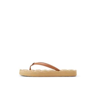 Imagem de Roxy Sandália rasteira feminina Shoresoft, Conhaque, 36