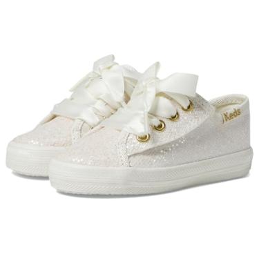 Imagem de Keds Tênis feminino Kickstart Jr. Celebrations (bebê/criança pequena), Ivory Sparkle, 20