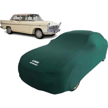 Imagem de Capa De Tecido Para Carro Colecionador Simca Chambord Tufão (Verde)
