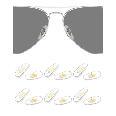 Imagem de HILEEN 6 pares de almofadas de nariz de substituição para Ray-Ban Aviator RB3025 | RB3026 | RB3030 | RB3211 | RB3362 | RB3445 | RB4175 | RB3183 | RB3625 | RB3016 | RB3267 | RB3183 36 óculos de sol -