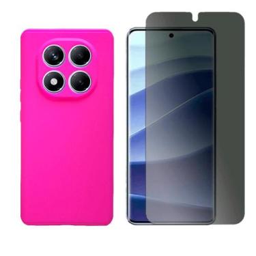 Imagem de Capa Anti Impacto Para Xiaomi Poco X7 + Pelicula Privacidade - GR Glob