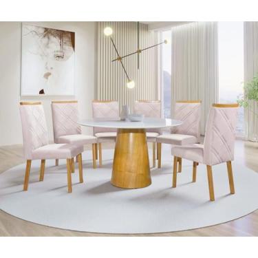 Imagem de Sala de Jantar Redonda com 6 Cadeiras 1,40m - Assunção - Art Salas