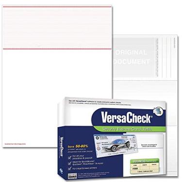 Imagem de VersaCheck Cheques seguros – 500 verificações de vales de negócios em branco – Borgonha Q Prestige – 500 folhas formulário #1000 – Verifique no topo