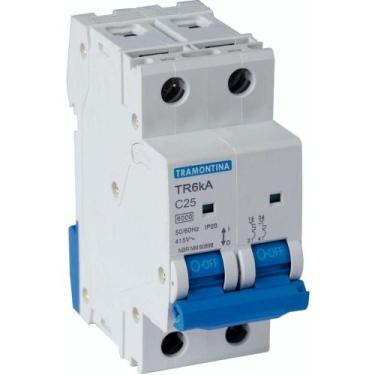 Imagem de Disjuntor Tr6ka 2 P 25 A Curva C Tramontina Tramontina