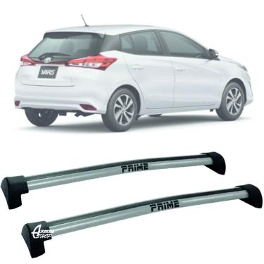Imagem de Rack Teto Aluminio Prime Toyota Yaris Hatch 18/ 26 Prata PR0