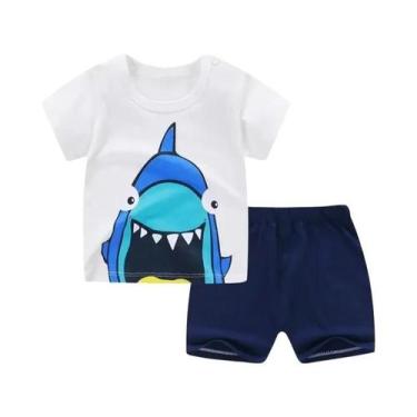 Imagem de Conjunto de Roupas Infantil Casual - Meninas e Meninos - Camiseta e Sh