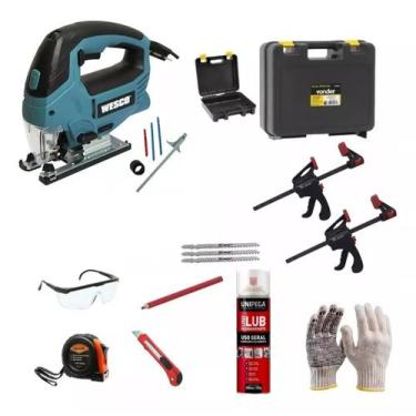 Imagem de Serra Tico Tico 850w Wesco Ws3772 Com Kit Lâminas E Maleta, 220V