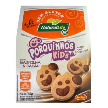 Imagem de PORQUINHOS KIDS BAUNILHA E CACAU SEM GLUTEN 100g KODILAR