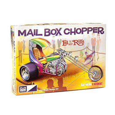 Imagem de MPC Ed Roth's Mail Box Chopper (Trick Trikes Series) 1/25 Scale Custom Trike Motorcycle Kit, White (MPC892)