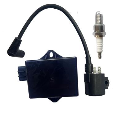 Imagem de QINLANAP Bobina De Ignição Substituir # M150467 E Módulo De Ignição Substituir # Am132577 E Vela De Ignição Para John Deere Utility Vehicle Trail Gator Hpx 615E