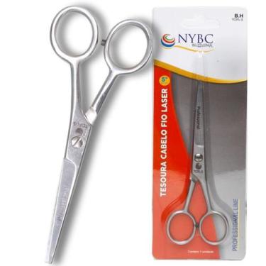 Imagem de Tesoura Cabelo Inox Fio Laser 5" - NYBC Beauty -  Corte preciso e reto