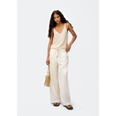 Imagem de Calça Hering Cintura Alta Com Linho Feminina-Feminino