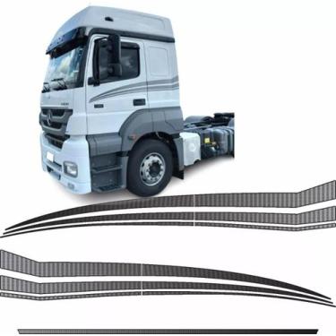 Imagem de Kit Faixas Adesivos Completo Caminhão Mercedesbenz Axor - Resitank