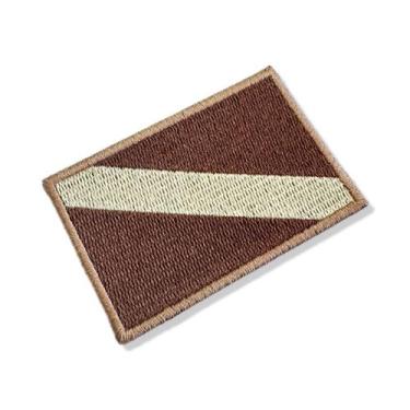 Imagem de BD0175-004 Bandeira Mergulhador Patch Bordado 7,5x5,0cm - BR44