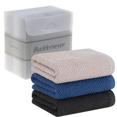 Imagem de Kit Jogo Pano De Prato Buddemeyer 3 Peças Copa Gourmet 100% Algodão, B