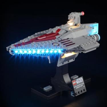 Imagem de YEABRICKS Kit de luzes LED para-75404 Star Wars navio de assalto classe Acclamator modelo de blocos de construção (excluindo o kit de construção)