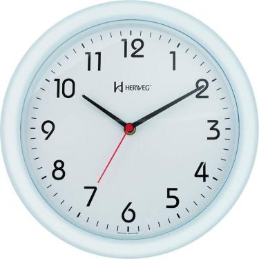 Imagem de Relógio De Parede Quartz 28 Cm Branco - Branco