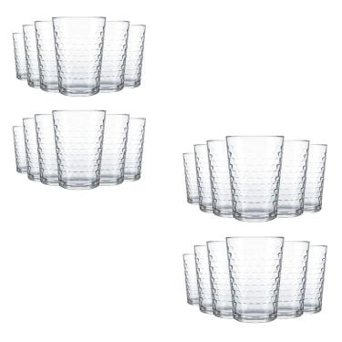 Imagem de Conjunto 24 Copo Multiuso Batuque Água Sucos Refrigerante 265ml Vidro Nadir 