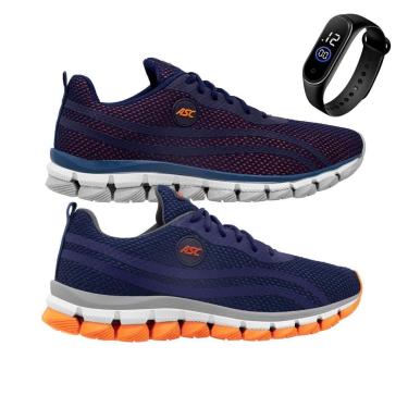 Imagem de Kit 2 Tênis Gmm Shoes Resistente para Caminhada Academia Treino + Relógio Masculino-Masculino