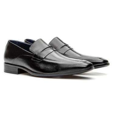Imagem de Sapato Loafer Couro Masculino Verniz Moderno Conforto Estilo - Bigioni