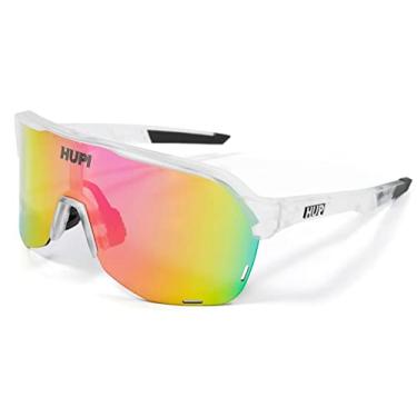 Imagem de Óculos de Sol HUPI Huez Cristal/Preto - Lente Rosa Espelhado, Cor: CRISTAL/PRETO