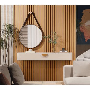 Imagem de Aparador Suspenso Curvo Buriti para Sala de Estar