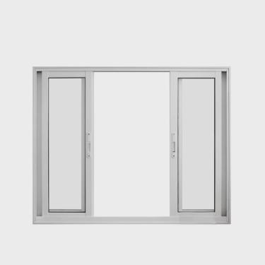 Imagem de Janela de Alumínio de Correr 100x150cm 4 Folhas Suprema Hale Esquadrias
