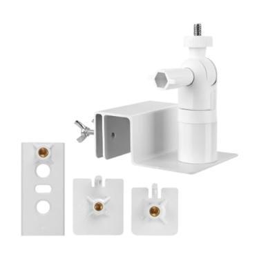 Imagem de Vaveren Segurança da câmera de segurança montada na parede Fácil de instalar suporte de câmera de metal profissional Stand para Dormity Hotel Office, Branco