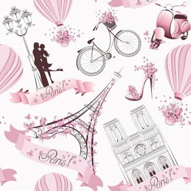 Imagem de Papel De Parede Adesivo Teen Paris Rosa Viagem Cidade 12m