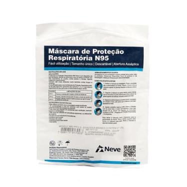 Imagem de Máscara Descartável Neve N95 PFF2-S Branca