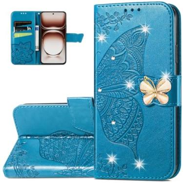 Imagem de Monwutong Capa carteira para Motorola Edge 50 Neo, estampa de borboleta 3D, à prova de choque, capa flip de couro PU, fecho magnético e compartimentos para cartões de dinheiro para Moto Edge 50 Neo