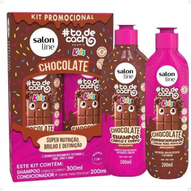 Imagem de Kit Salon Line Kids: Shampoo 300ml e Condicionador 200ml Chocolate