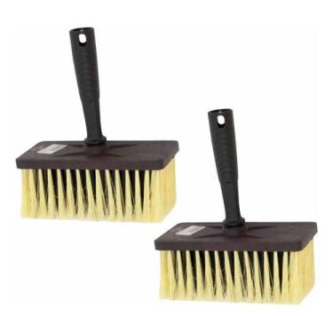 Imagem de 2 Broxa Escova Retangular 15,5 x 5,5cm Roma Pintura Limpeza