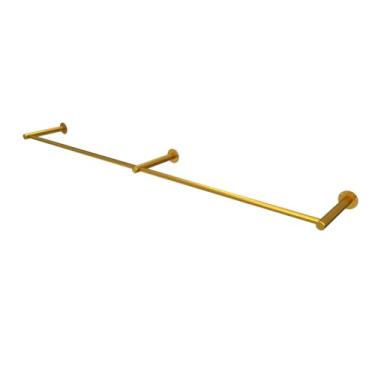 Imagem de Arara para roupa Lojas - 2 metros Dourado Rose Gold AA.arara de parede；arara de roupas de parede；arara cabideiro；arara(Dourado)