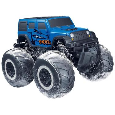 Imagem de Caminhão Monstro à Prova d`Água Threeking 116 RC para Crianças de 6 a 12 Anos - Brinquedo Todo-o-Terreno Resistente com Controle Remoto